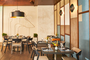 Crafting a Tonal Accent Wall for Contemporary Japanese Restauraunt, MIZU